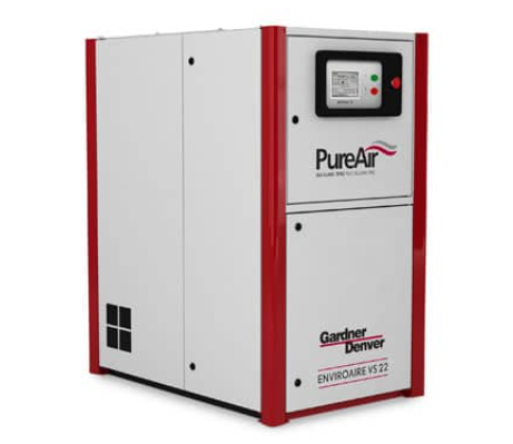 Gardner Denver Single Stage Variable Speed Water Injected Oil-Less Screw Air Compressor VS Series VS22