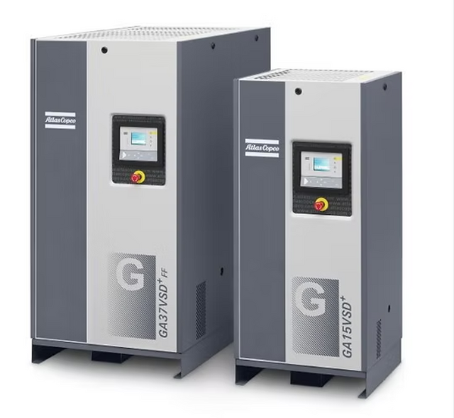 Atlas Copco Oil-injected Rotary Screw Air Compressors GA 37 VSD+