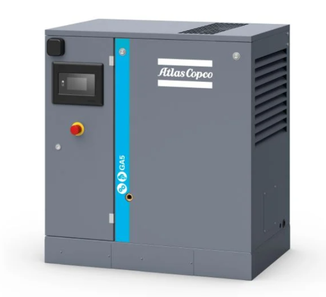 Atlas Copco Oil-Inject Screw Air Compressor GA 5