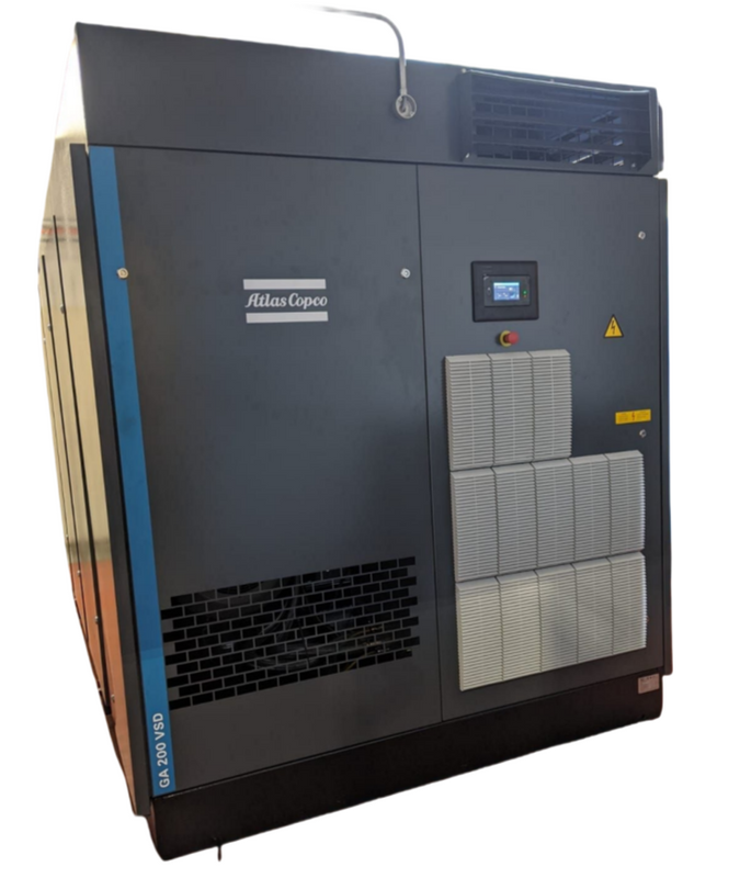 Atlas Copco Oil-injected Rotary Screw Air Compressors GA 200 VSD+