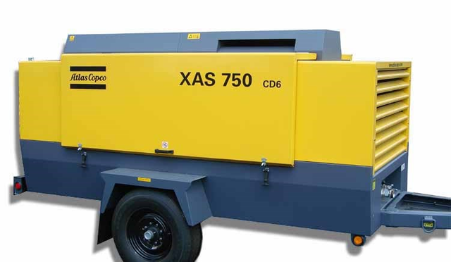 Atlas Copco Diesel Engine Portable Air Compressor XAHS 750