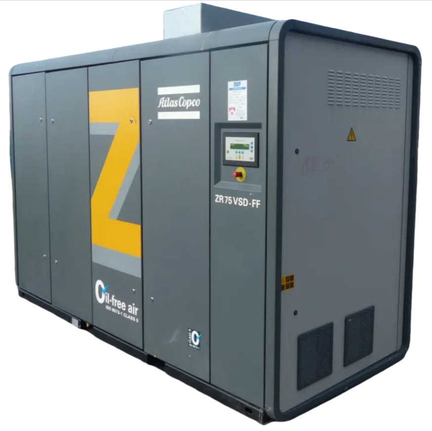Atlas Copco Oil-Free air compressor ZR 75 VSD FF