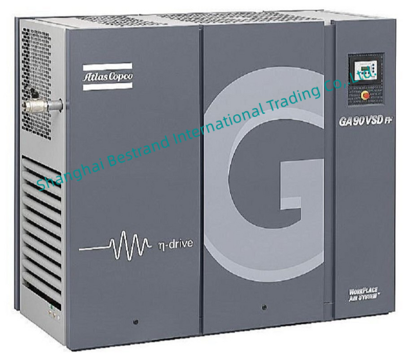 Industrial Grade Atlas Copco GA 90 VSD+ Oil Injection Air Compressor ...